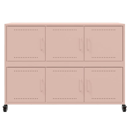 Sideboard Pink 100,5x39x72 cm Steel