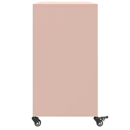 Sideboard Pink 100.5x39x72 cm Steel