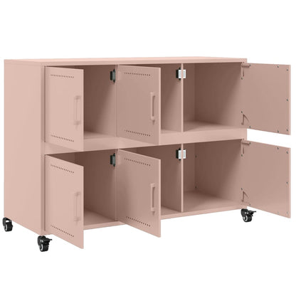 Sideboard Pink 100.5x39x72 cm Steel