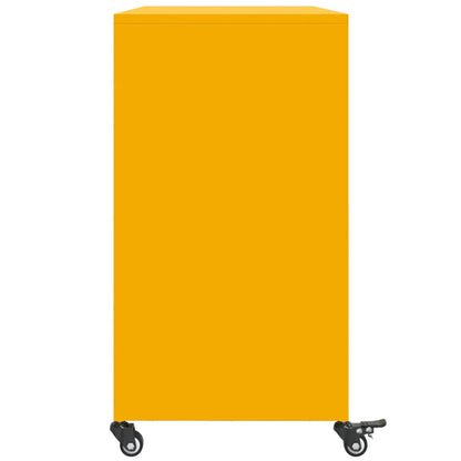 Sideboard Mustard Yellow 100.5x39x72 cm Steel
