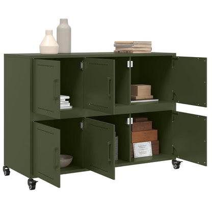 Sideboard Olive Green 100.5x39x72 cm Steel
