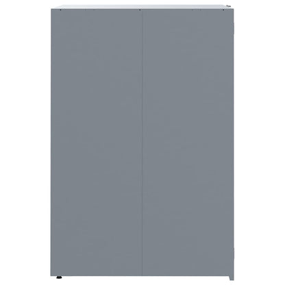 Wheelie Bin Storage for Single Bin Grey 69x79x117 cm Steel