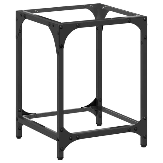 Coffee Table with Transparent Glass Top 30x30x40 cm Steel