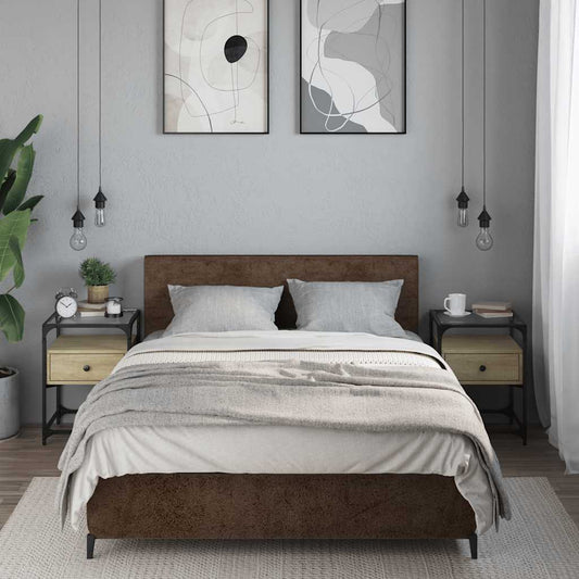 Bedside Cabinets 2 pcs Sonoma Oak 40x40x55 cm Engineered Wood
