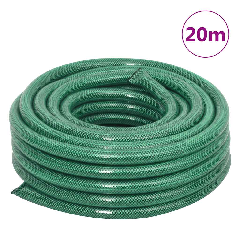 Free St&ing Green Hose Reel with Hose Fitting Set 0.75" 20 m