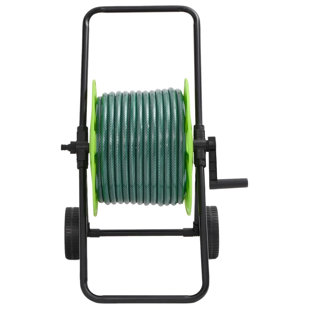 Green Hose Reel Cart with 30 m Hose PVC