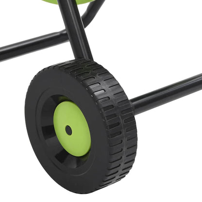 Green Hose Reel Cart with Hose Fitting Set 0.5" 50 m PVC