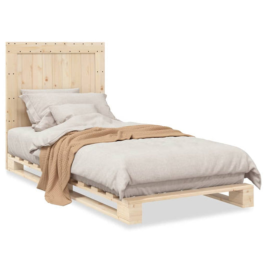 Bed Frame | Natural Pine | Solid Pinewood | Single size | Durable
