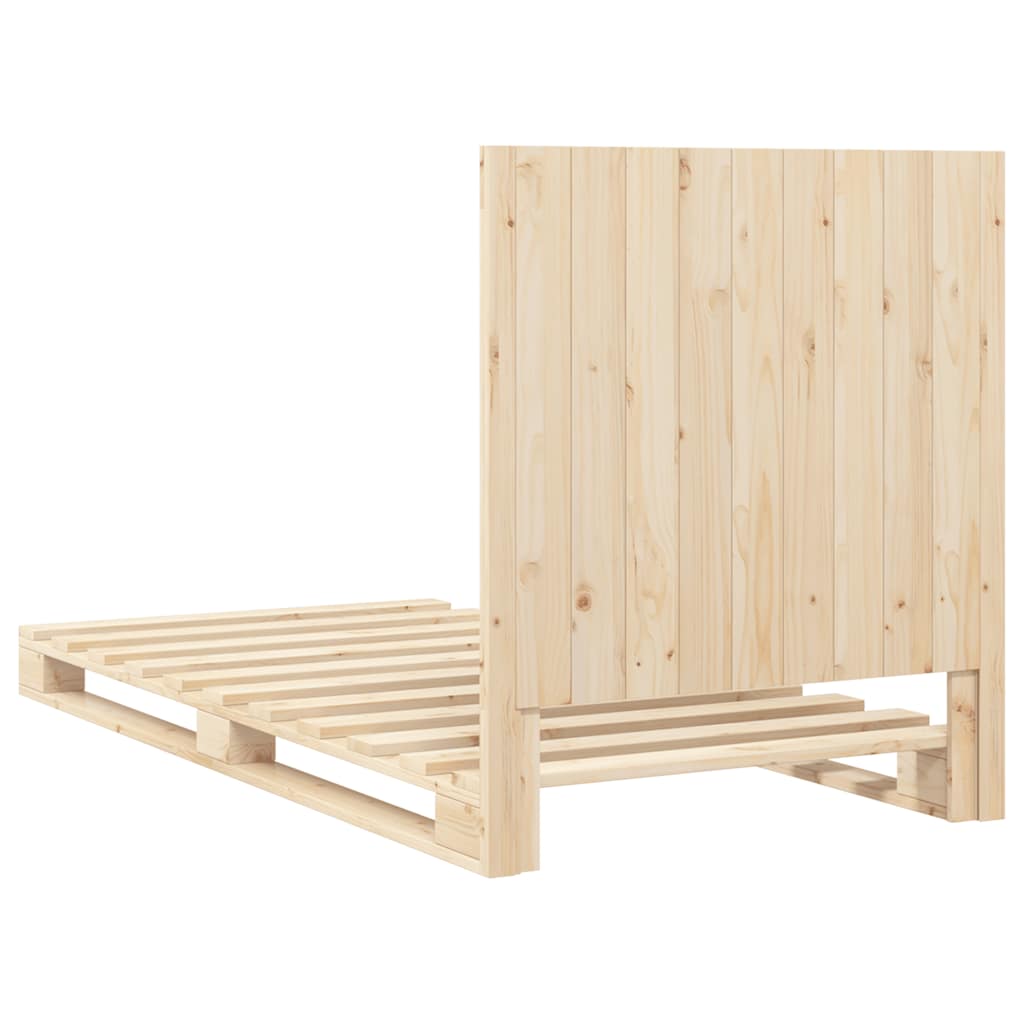 Bed Frame | Natural Pine | Solid Pinewood | Single size | Durable