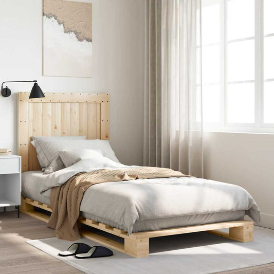 Bed Frame | Natural Pine | Solid Pinewood | Single size | Durable