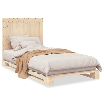 Bed Frame | Natural Pine | Solid Wood | Single | Durable | Rectangular