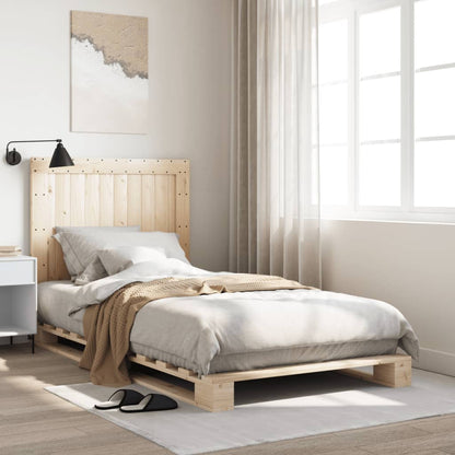 Bed Frame | Natural Pine | Solid Wood | Single | Durable | Rectangular