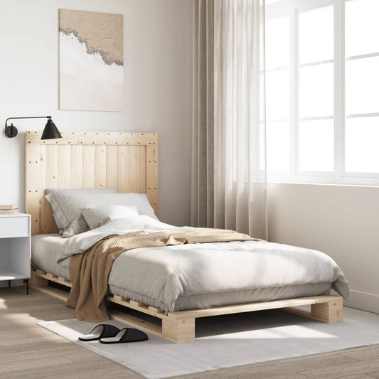 Bed Frame | Natural Pine | Solid Wood | Single | Durable | Rectangular