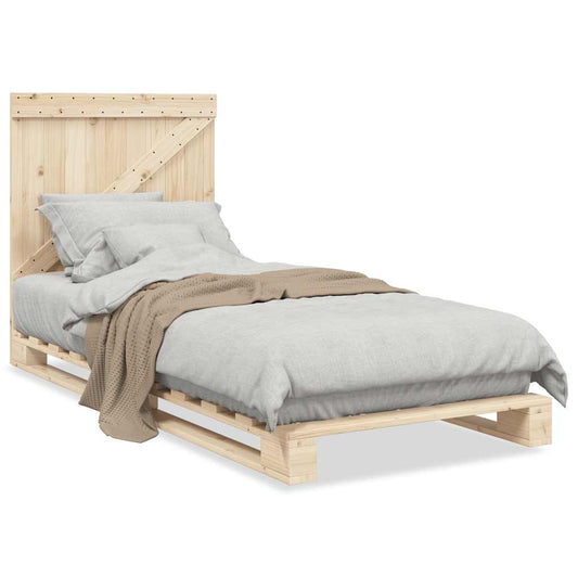 Bed Frame | Natural Wood | Solid pinewood | Single | Durable | Bed Frame