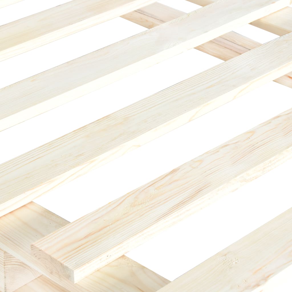 Bed Frame | Natural Wood | Solid Pine | Double | Durable | Rectangular
