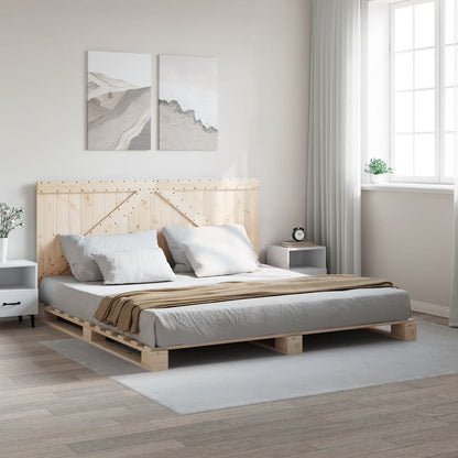 Bed Frame | Natural Wood | Solid Pine | Double | Durable | Rectangular