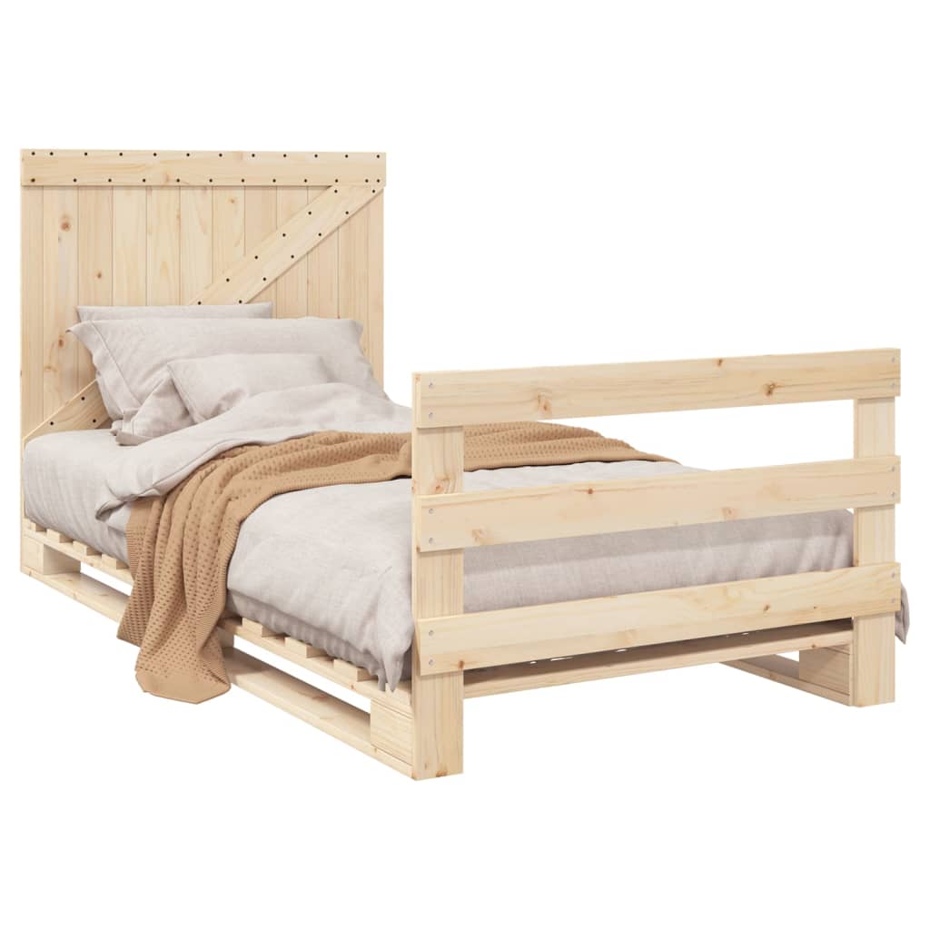 Bed Frame | Pine | Solid pine wood | Single |  Durable  | Bed Frame