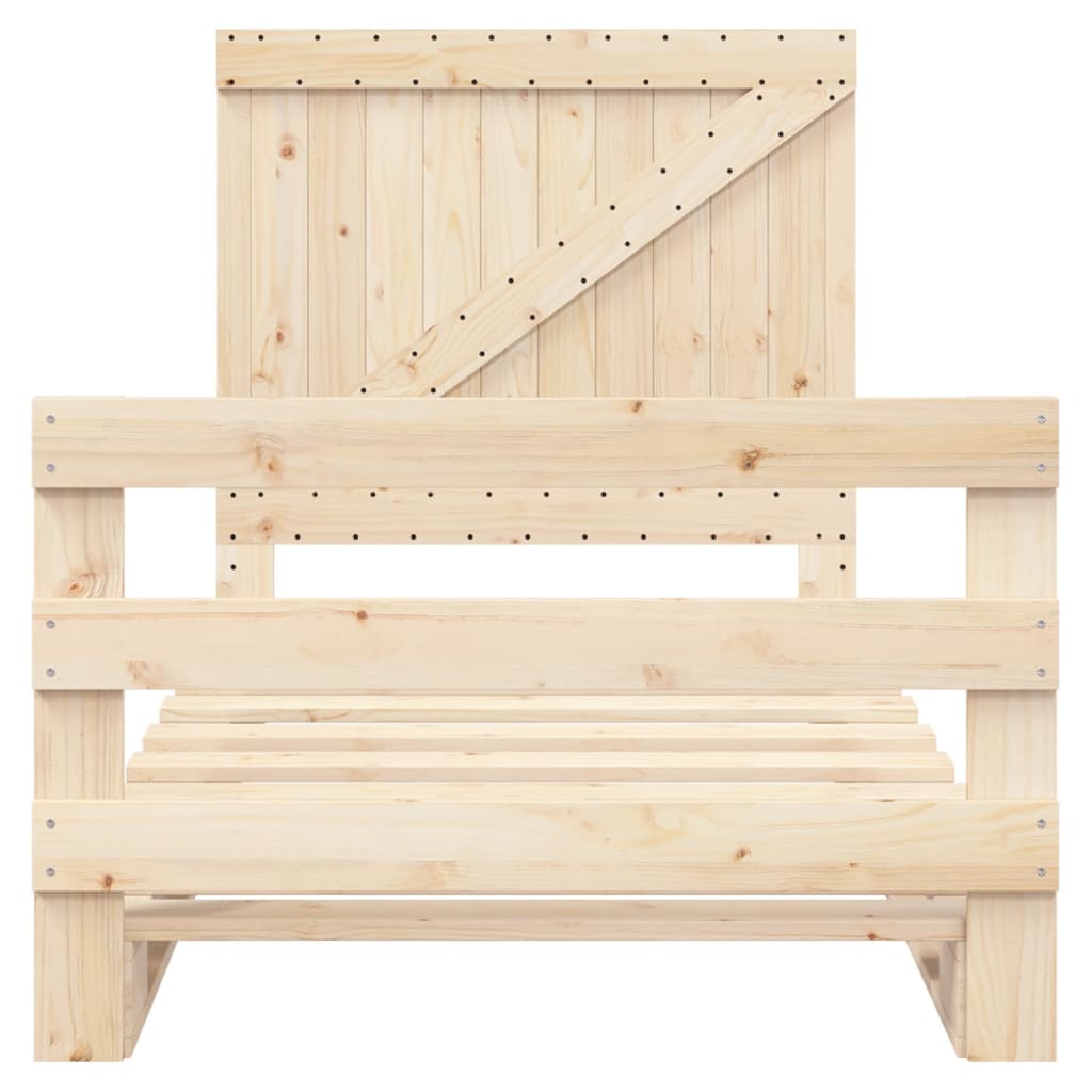 Bed Frame | Pine | Solid pine wood | Single |  Durable  | Bed Frame