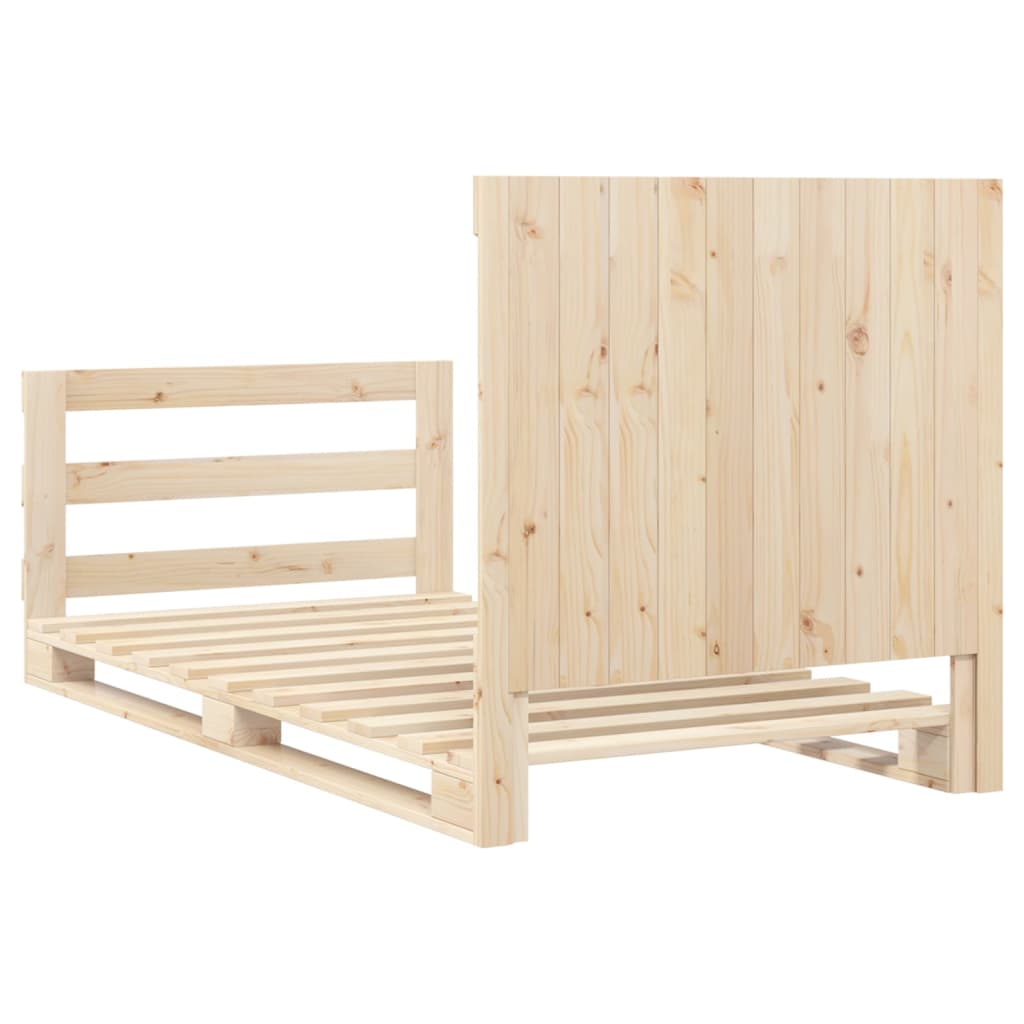 Bed Frame | Pine | Solid pine wood | Single |  Durable  | Bed Frame