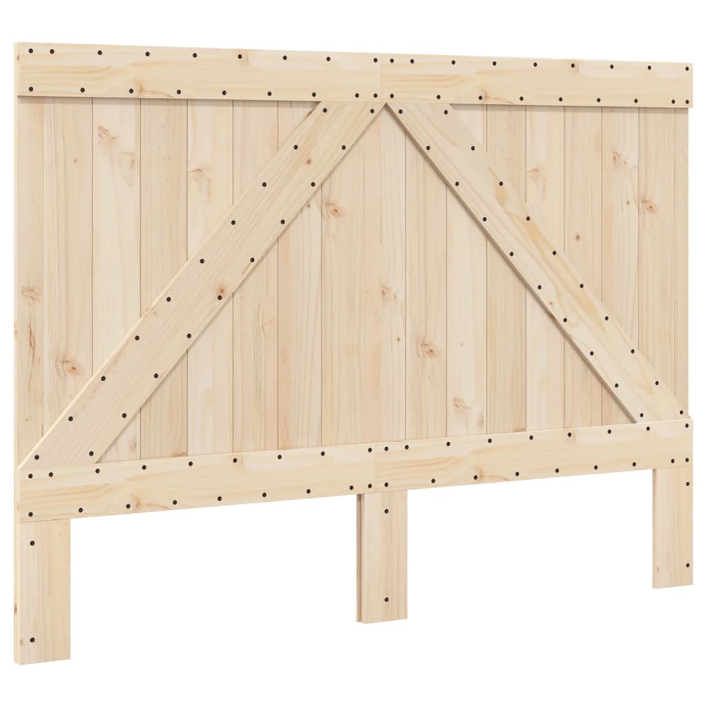 Bed Frame | Grey | Solid pinewood | Double | Durable | Bed Frame