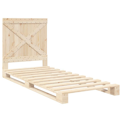 Bed Frame | Natural Wood | Solid pine wood | Single | Sturdy | Bed Frame