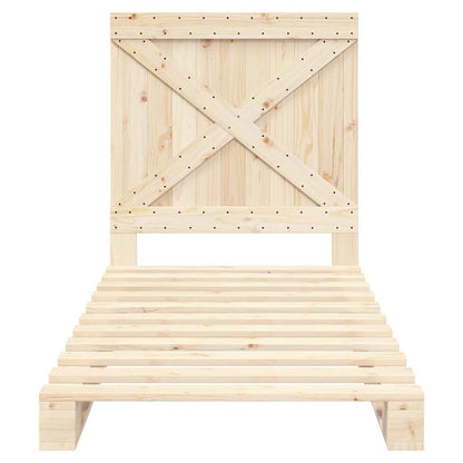 Bed Frame | Natural Wood | Solid pine wood | Single | Sturdy | Bed Frame