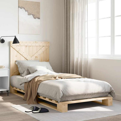 Bed Frame | Natural Wood | Solid pine wood | Single | Sturdy | Bed Frame