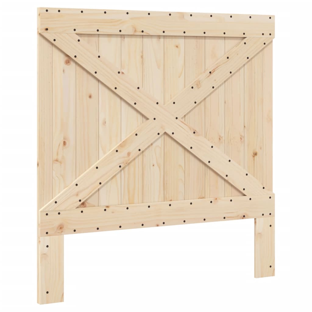 Bed Frame without Mattress with Headboard 100x200 cm Solid Wood
