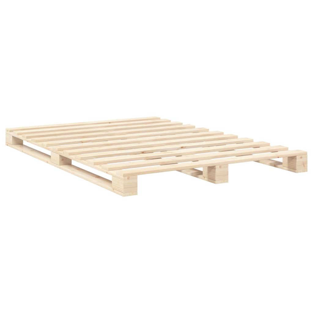 Bed Frame | Natural Pine | Solid Pine Wood | Double | Durable | Bed Frame