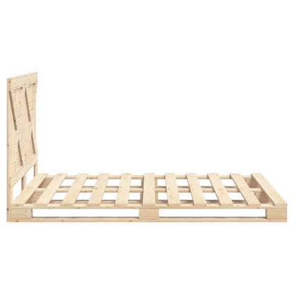 Bed Frame | Natural Pine | Solid Pine Wood | Double | Durable | Bed Frame
