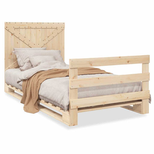 Bed Frame | natural pine | Solid pinewood | Single | Bed Frame