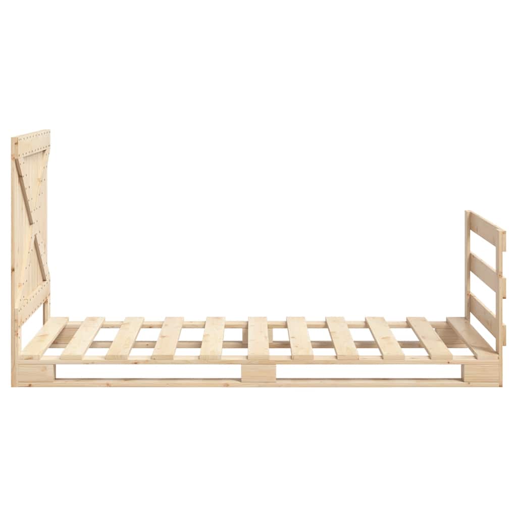 Bed Frame | natural pine | Solid pinewood | Single | Bed Frame