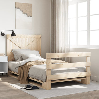 Bed Frame | natural pine | Solid pinewood | Single | Bed Frame