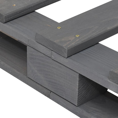 Bed Frame | Grey | Solid pine wood | Double | Sturdy | Bed Frame
