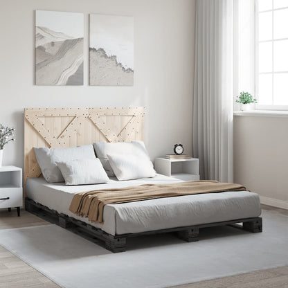 Bed Frame | Grey | Solid pine wood | Double |  Durable  | Bed Frame