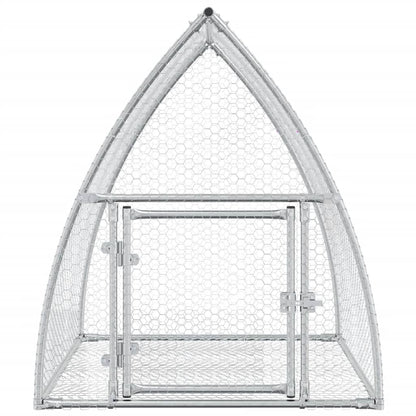Rabbit Hutch Silver 105x100x120 cm Galvanised Steel