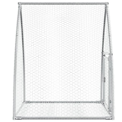 Rabbit Hutch Silver 105x100x120 cm Galvanised Steel