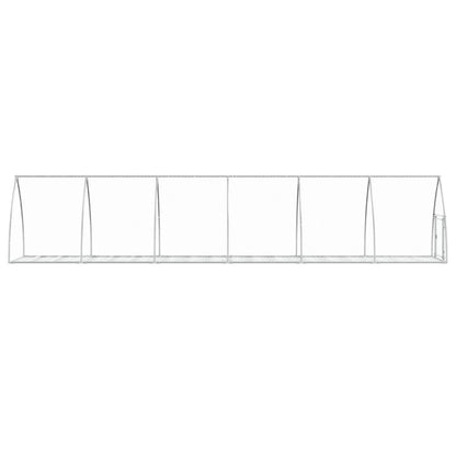 Rabbit Hutch Silver 105x600x120 cm Galvanised Steel