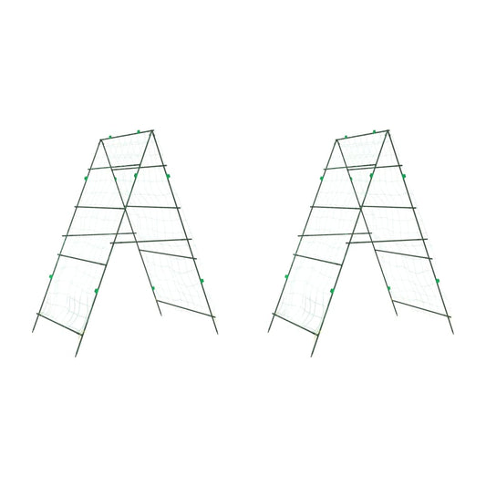 Garden Trellises for Climbing Plants 2 pcs A-Frame Steel