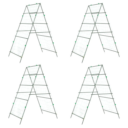 Garden Trellises for Climbing Plants 4 pcs A-Frame Steel