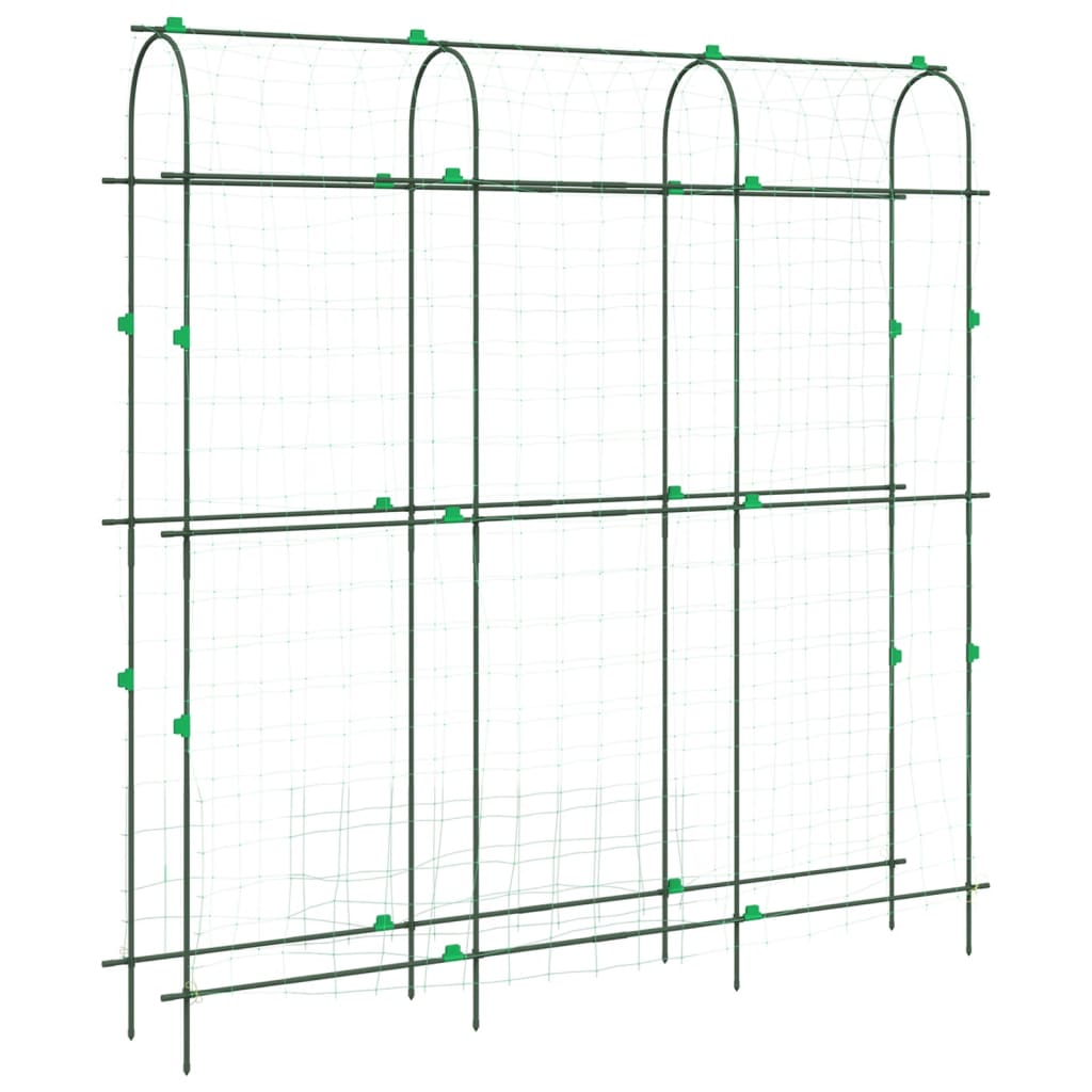Garden Trellises for Climbing Plants 4 pcs U-Shape Steel