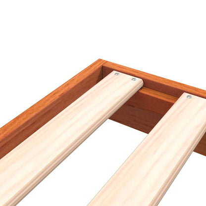 Bed Frame without Mattress Wax Brown 75x190 cm Solid Wood Pine