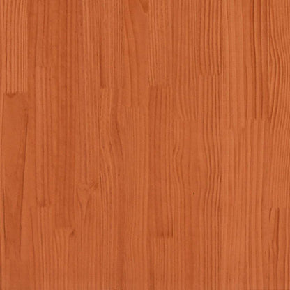 Bed Frame without Mattress Wax Brown 75x190 cm Solid Wood Pine