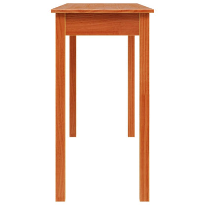 Console Table Wax Brown 110x40x75 cm Solid Wood Pine