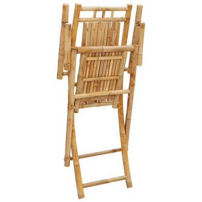 Folding Garden Chairs 2 pcs 53x66x99 cm Bamboo