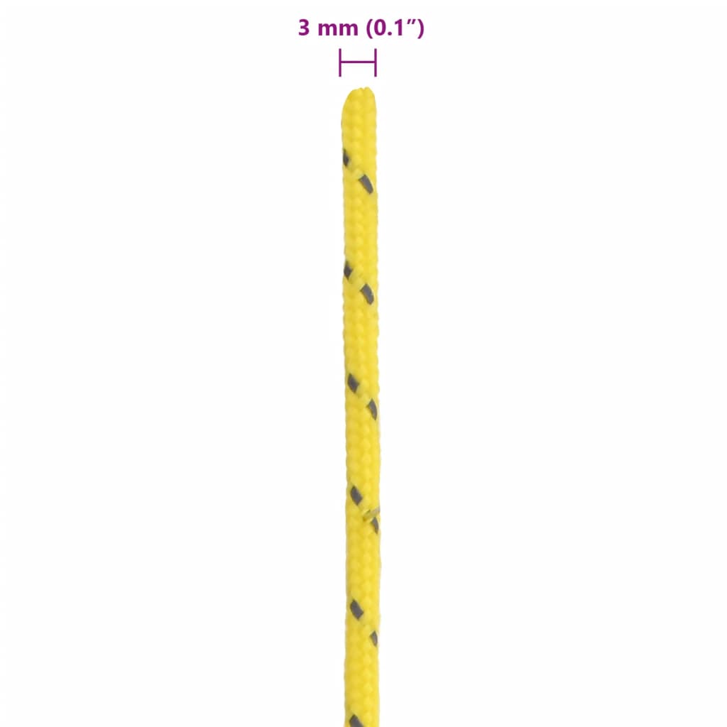 Tent Guy Rope with Reflective Strips and Spanners 50 m 3 mm