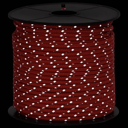 Tent Guy Rope with Reflective Strips and Spanners 50 m 4 mm