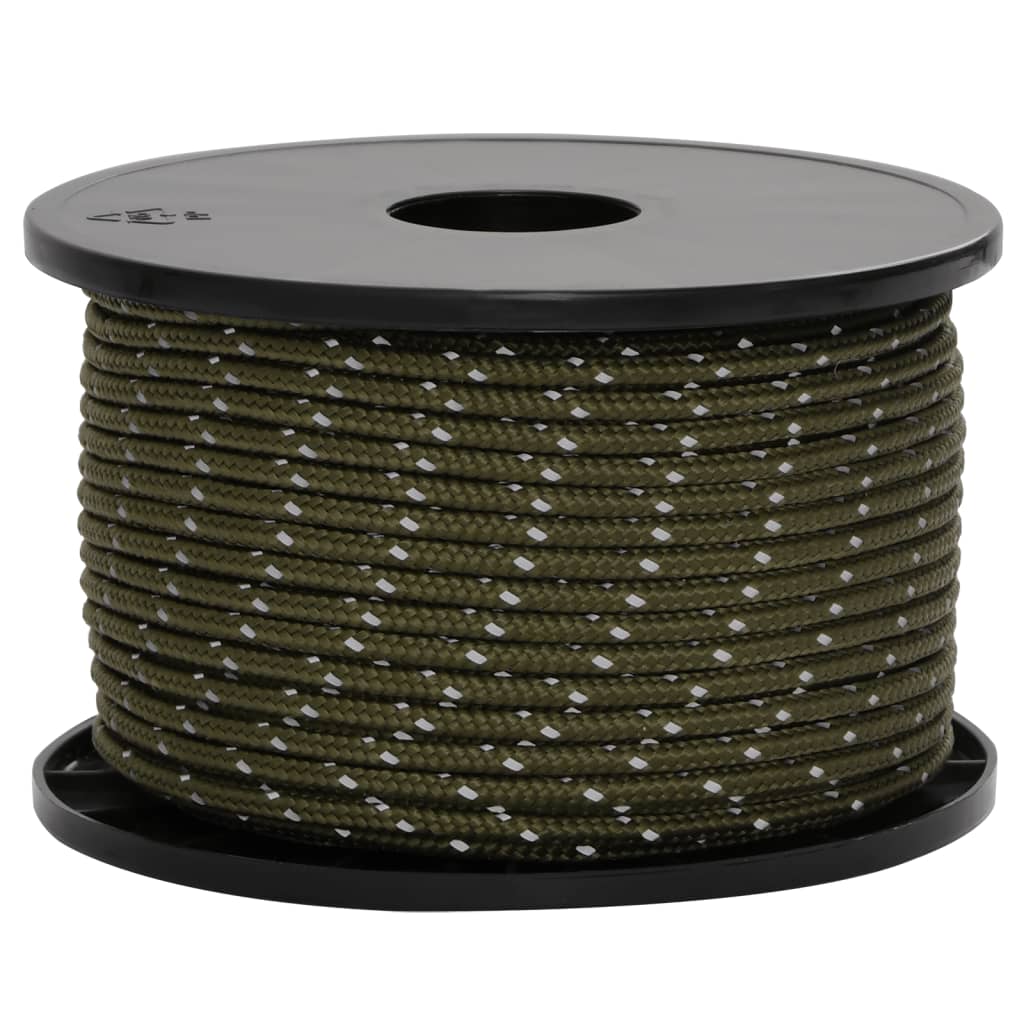 Tent Guy Rope with Reflective Strips and Spanners 50 m 5 mm