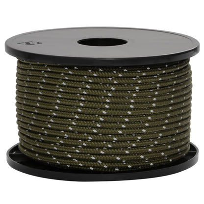 Tent Guy Rope with Reflective Strips and Spanners 50 m 5 mm