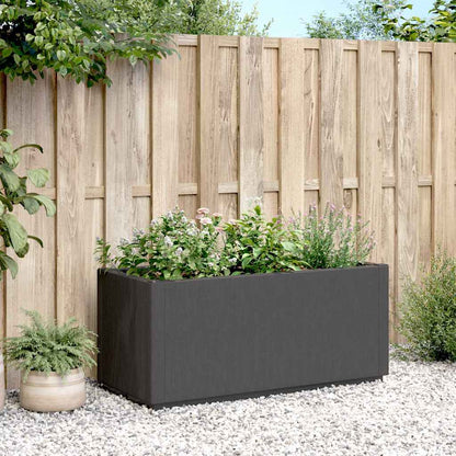 Garden Planter Dark Grey 80x36x35 cm PP